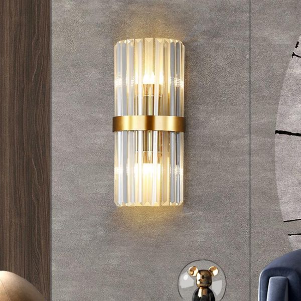 

wall lamp nordic creativity crystal led bedroom bedside living room art decoration luxury staircase corridor lighting