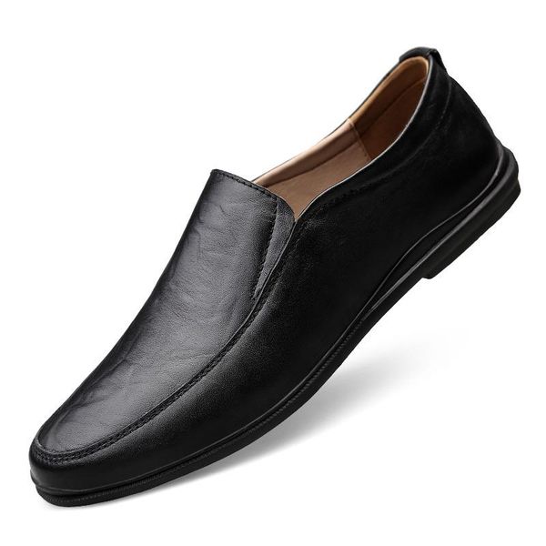 

dress shoes men's genuine leather formal for men mens oxfords business flats luxury wedding style man black