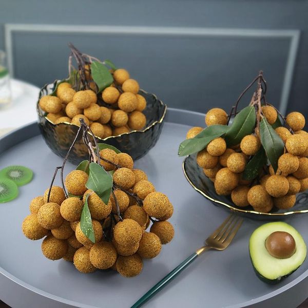 

party decoration emulational fruit model longans cinnamon and vegetable