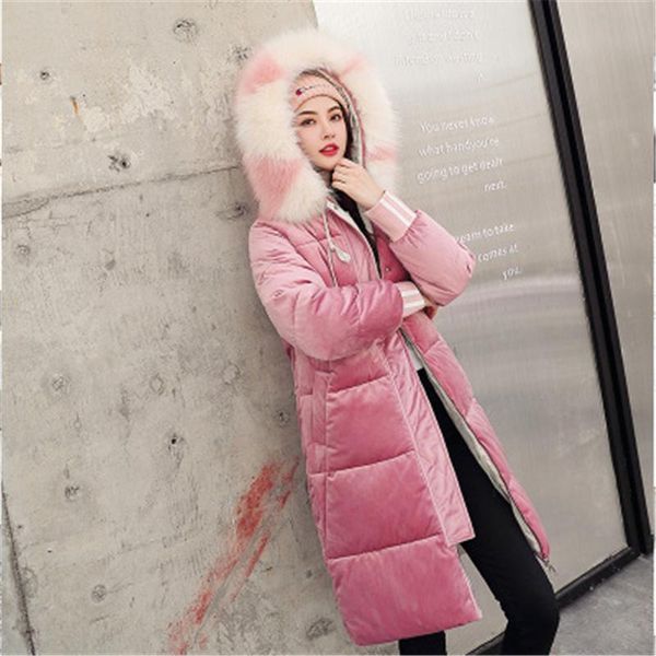 

women's down & parkas fashion basic coat plus size solid thick casaco feminino casual chaqueta mujer jacket winter women parka pockets, Black