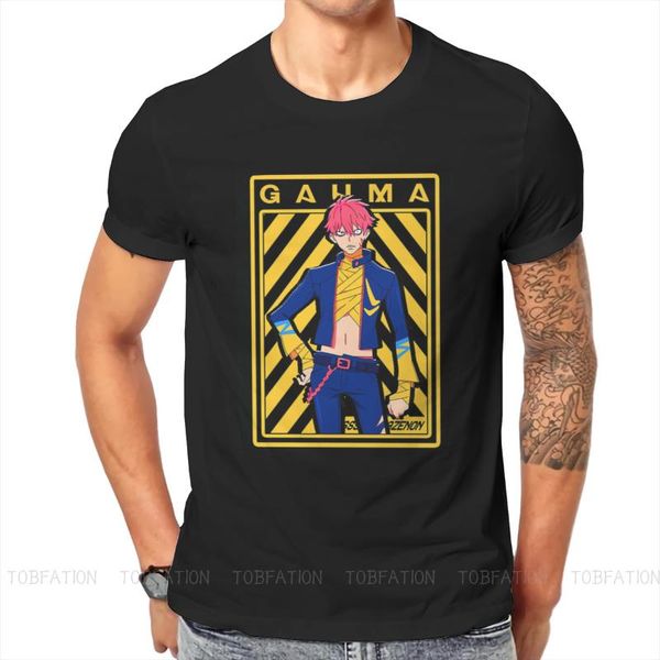 

men's t-shirts ssss dynazenon yomogi asanaka gauma yume anime crewneck tshirts dyna personalize homme t shirt funny clothing 6xl, White;black