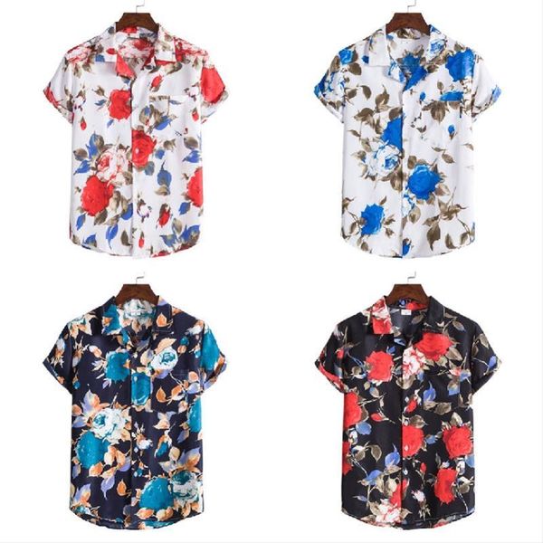 

2021 mens t shirts casual summer beach short sleeve shirt, White;black