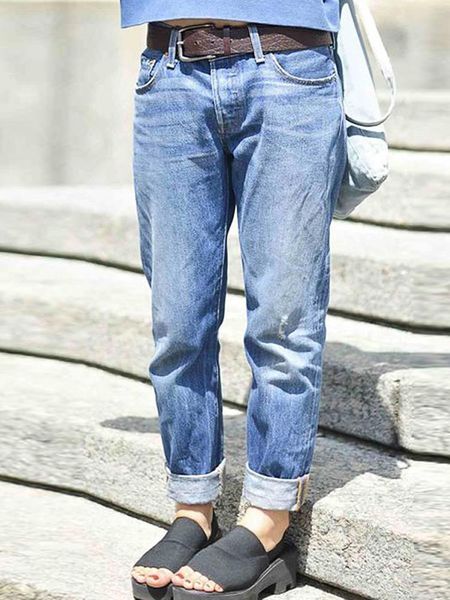 

women's jeans street loose high waist pants fashion casual retro harajuku trousers y2k autumn mom's overalls, Blue
