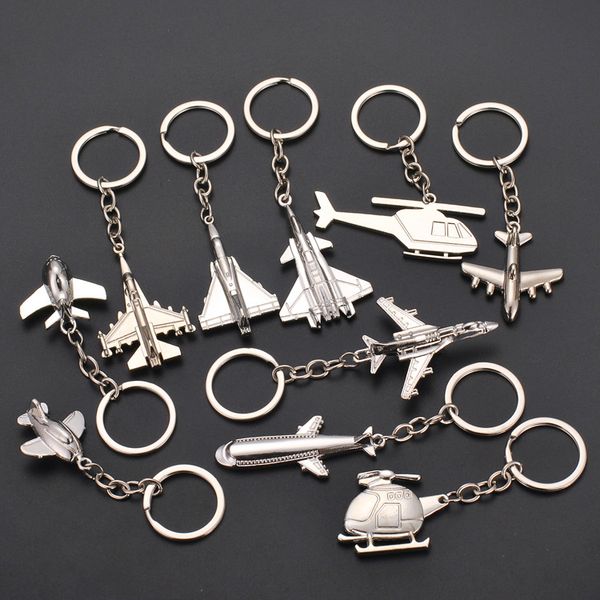 

wholesale creative plane key chain small model mini key ring factory price expert design quality latest style original status, Silver