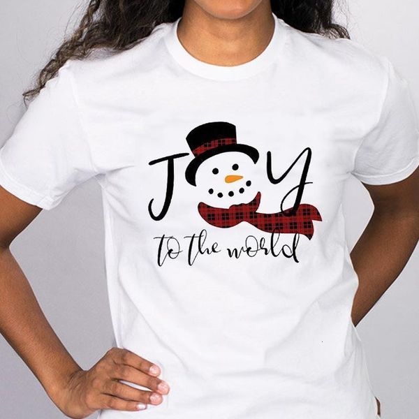 

women graphic holiday snowman winter time 90s merry christmas clothes print lady tees clothing female t shirt t-shirt, White