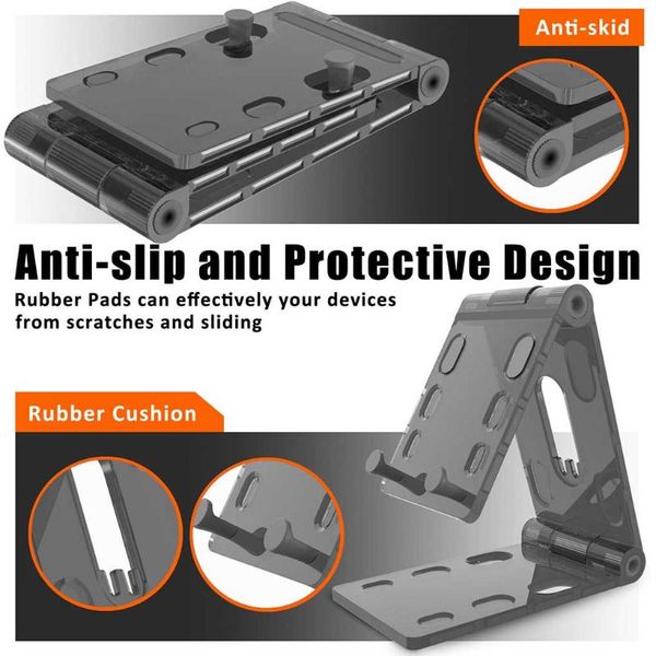 

cell phone mounts & holders deskstand foldable plastic holder home office angle adjustable cellphone
