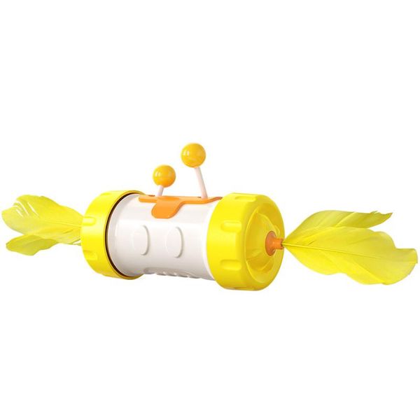 

cat toys funny toy tumbler feather stick interactive for kitten play game teasing intelligence pet accessories