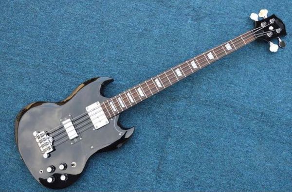 

4 strings bass sg electric guitar chrome hardware color black