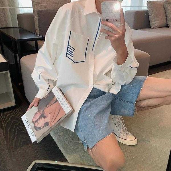 

sleeve thin long shirt for men's dign in summer, White;black