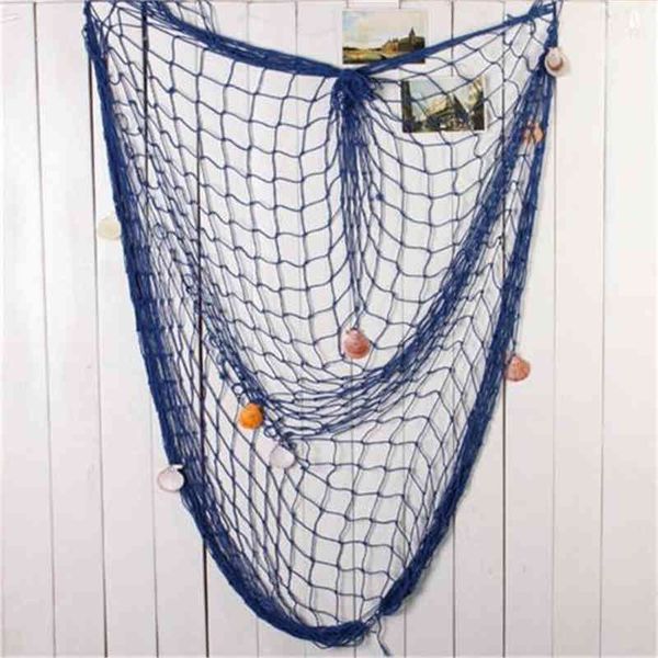 

nautical fishing net decorative sea wall beach party sea shell fishing mesh mediterranean decor hanging decorations wholesale