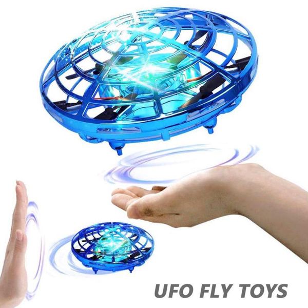 

mini helicopter ufo rc drone infraed hand sensing aircraft electronic model quadcopter flayaball small drohne toys for children