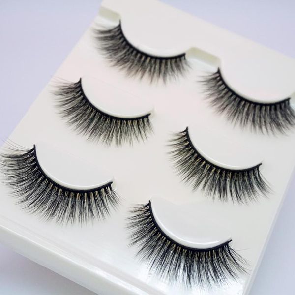 

false eyelashes 3 pairs 3d mink lashes natural thick long eye wispy makeup beauty extension tools
