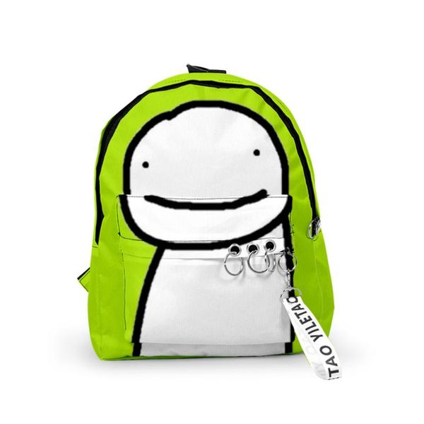 

backpack 3d print dreamwastaken dream smp small primary middle school students schoolbag women men oxford waterproof lapbag