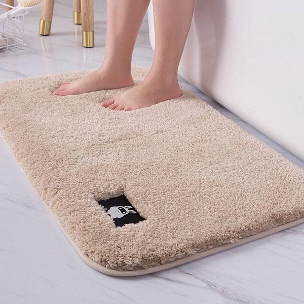 

bath mats guret hd embroidery bathroom rug fluffy and soft superfine fiber toilet door fast water absorption floor mat foot kitchen