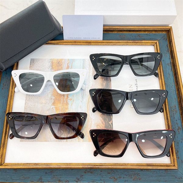 

wholesale luxury 2021cl's fashion street cat's eye sunglasses star ins same sunglasses 4s187 wan, White;black