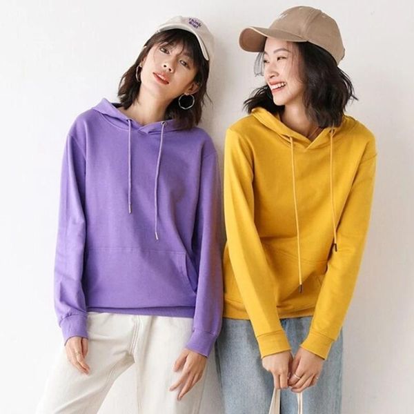 

women's hoodies & sweatshirts 2021 autumn pure cotton women sweatshirt lovers couples loose tracksuit men pullovers gift, Black