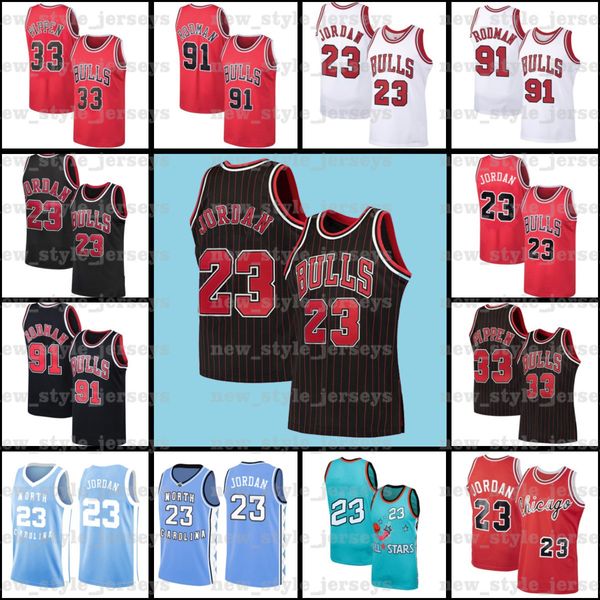 

michael kid jordon chicago bulls jersey 91 dennis scottie rodman 33 pippen ncaa b7 mitchell ness hardwood basketball jerseys, Black;red