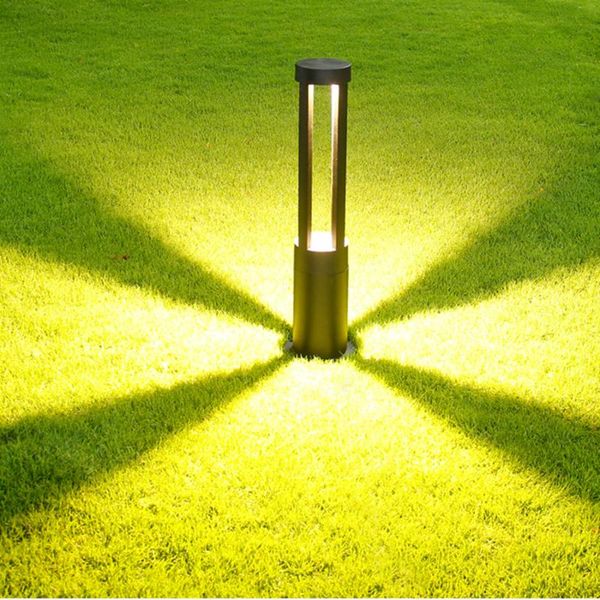 

thrisdar 10w aluminum cylinder garden lawn light pathway road post villa landscape backyard lamp lamps
