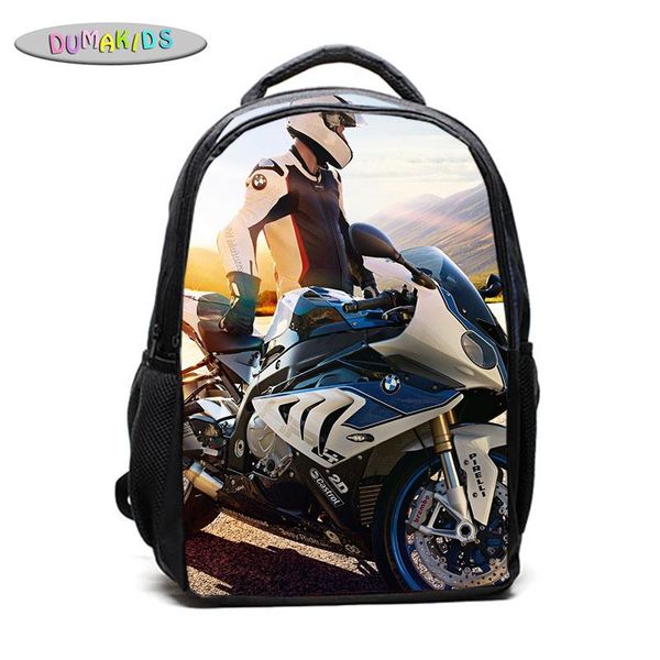 

backpack fashion moto school bag travel mochilas polyester for kids boys