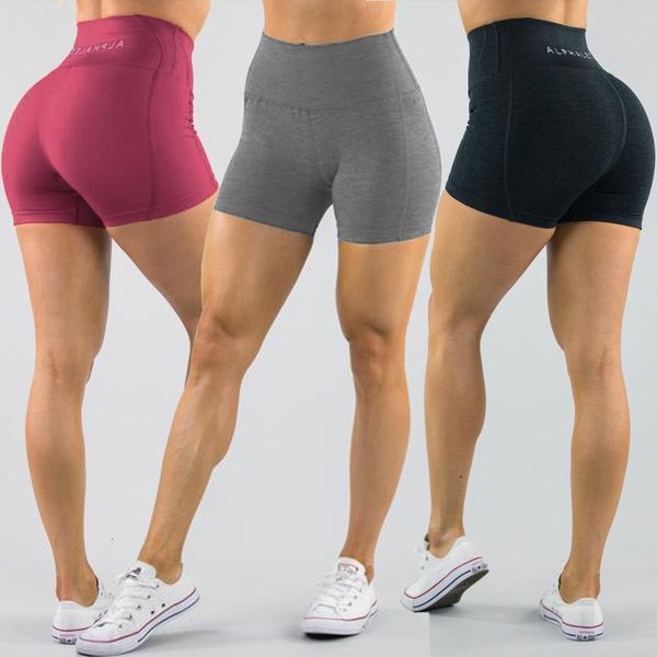 

fashion women high tail workout running fitness leggings women's sports with side pocket ladies shorts, White;black
