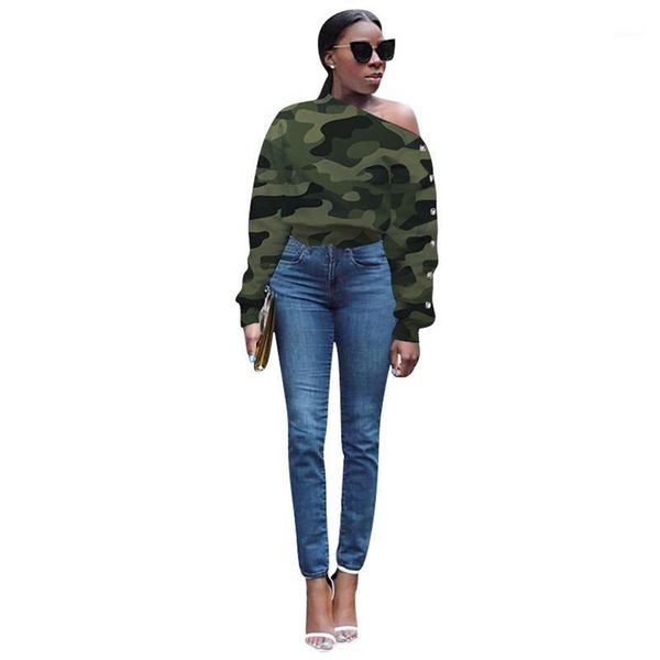 

new arrive camouflage print sweatshirt long sleeve women casual autumn winter hoodies clothing1, Black
