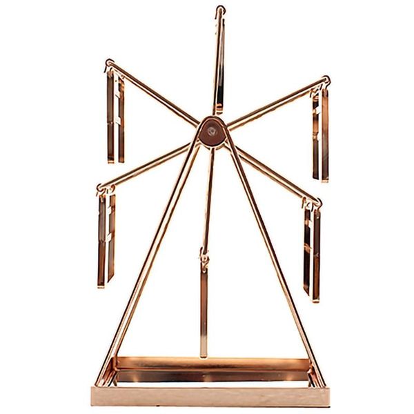 

ferris wheel shaped earring storage box, metal earring holder, jewelry display stand, decorative storage rack, earrings, Pink;blue