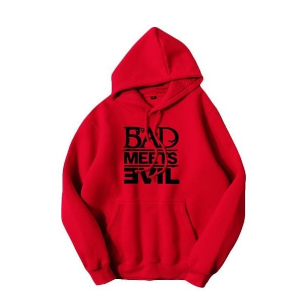 

men sweater hooded autumn loose cotton pullover hoodie men's jacket, Black