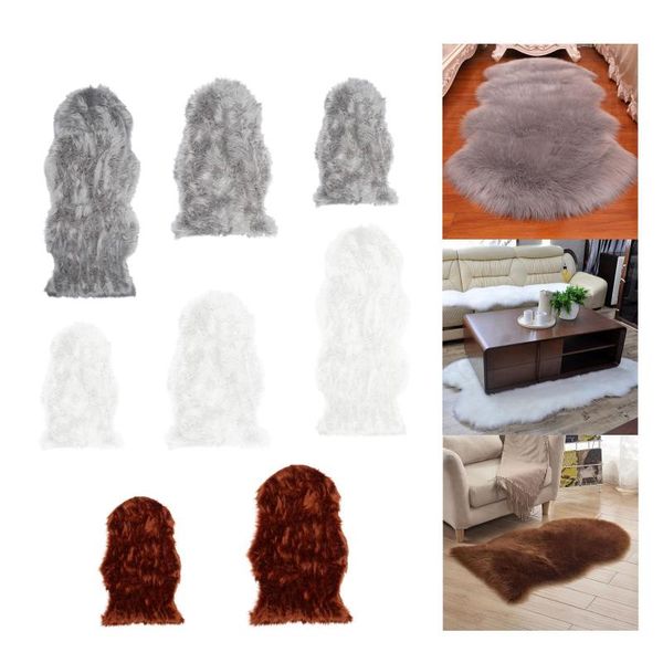 

plush area rug smooth bedroom bathroom sofa anti-skid floor mat carpet decor