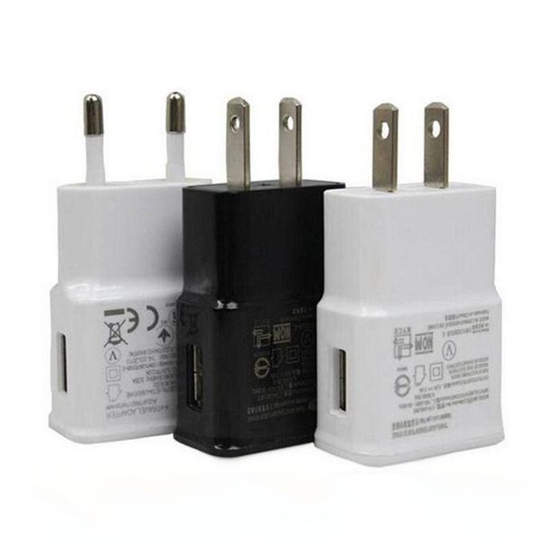 

real full 5v 2a usb wall charger travel adapter for samsung eu us plug