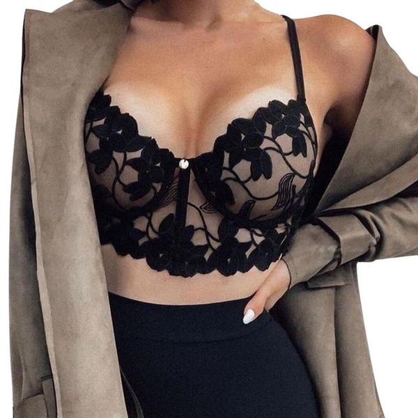 

lace sports bras for women push up underwired hollow out bra bralette womens underwear delicate embroidery lingerie brassiere, White;black