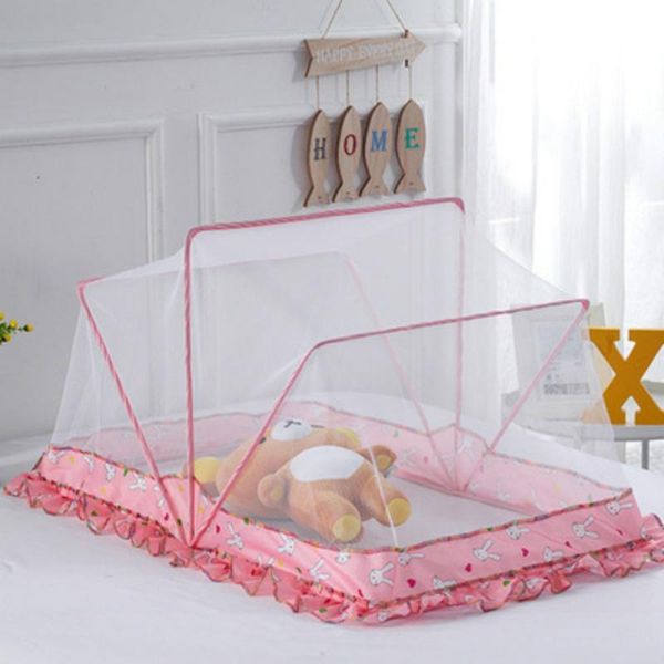 

mosquito net with support is foldable and bottomless for children