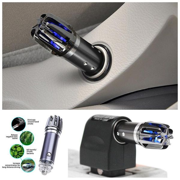 

car air freshener 12v mini auto oxygen bar fresh ionic purifier ozone ionizer cleaner accessories