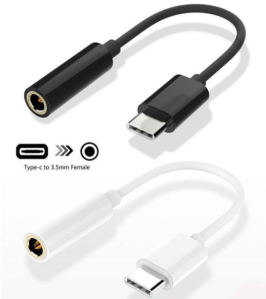 

type-c to 3.5mm aux headphones adapter for huawei mate 20 p30 pro xiaomi mi 8 9 se type c to 3.5 jack earphone audio cable
