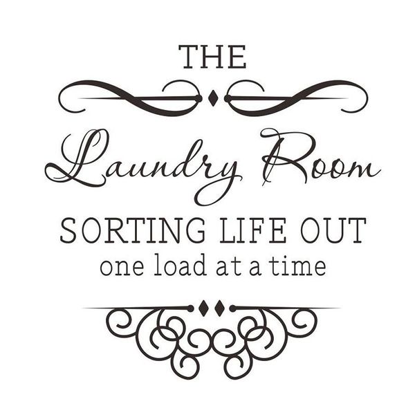 

the laundry room removable wall quote decals sticker