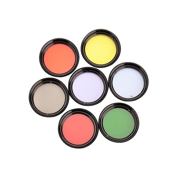 

telescope & binoculars 1.25inch r and planetary color filters 7pcs/set alloy frame colorful for astronomical monocular