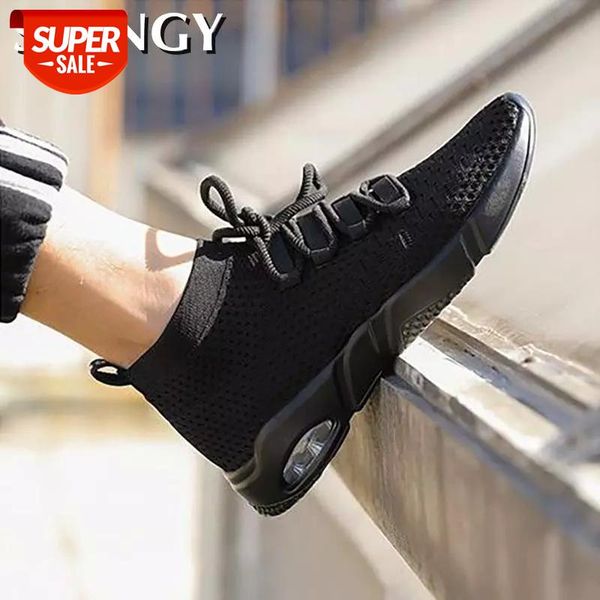 

mens lace-up casual shoes new summer spring men line knitting breathable running shoes male lightweight sports #px3q