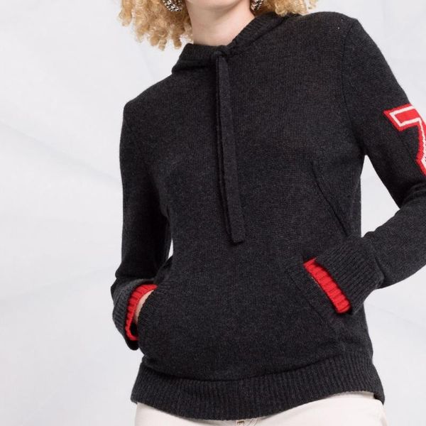 

women's sweaters pirate hippie letter cashmere woman autumn winter long sleeve hooded pockects pullovers casual vintage, White;black