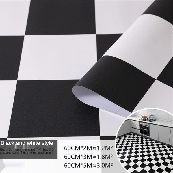 

wallpapers floor sticker self-adhesive toilet bathroom waterproof non-slip balcony kitchen tile w
