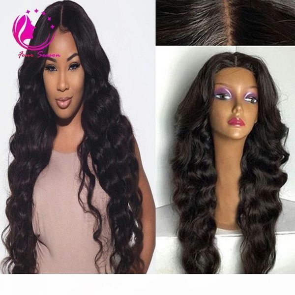 

part glueless full lace wig with baby hair body wave brazilian hair silk lace front wigs for african american women, Black;brown