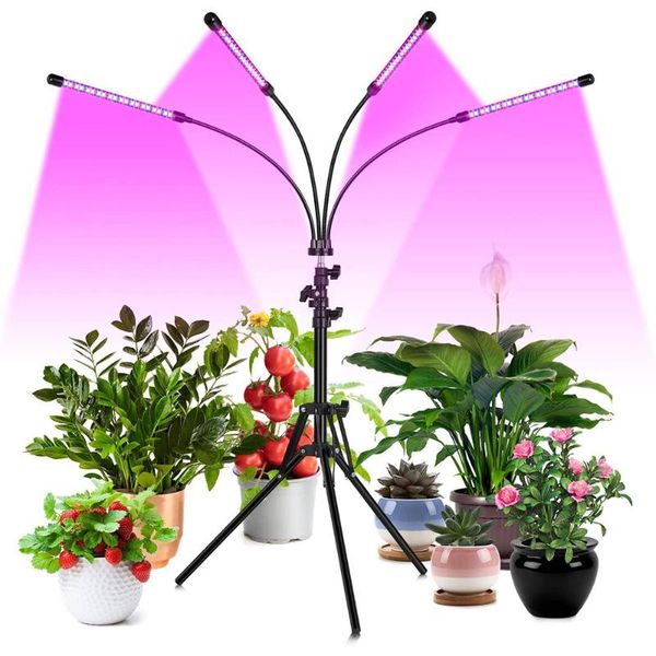 

3 modes timer led grow light usb phyto lamp full spectrum tripod stand adjustable plants seeds flower indoor fitolamp grow box