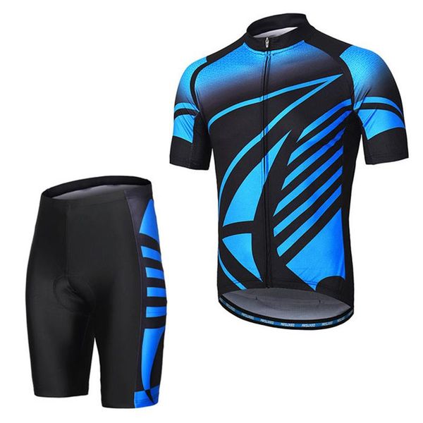 

men's summer jersey round neck zipper sportswear tight-fitting breathable outdoor sportswear, Black;blue