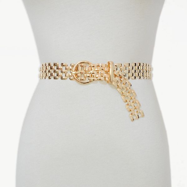 

fashionable new women's metal belt, women's casual versatile hollow decorative waist chain, Black;brown
