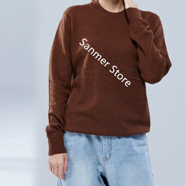 

2021 new camisola malha de cor slida feminina senhoras o pescoo simples manga longa malhas pulver incio do outono novo qjtm, White;black