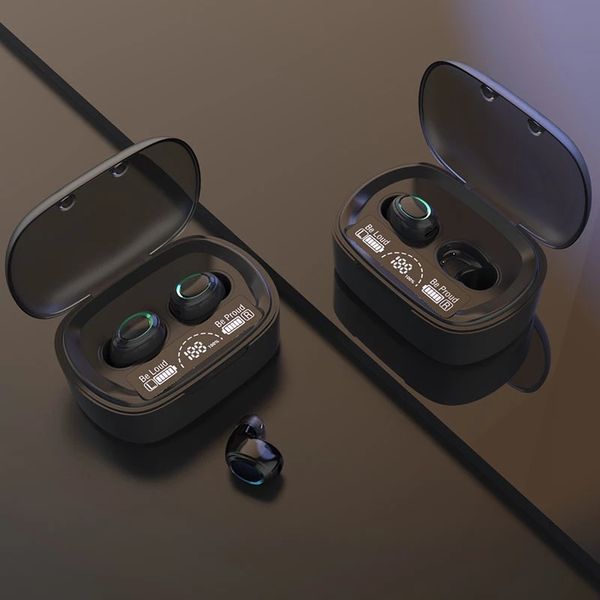 MD06 TWS Bluetooth Auricolare Fingerprint Touch Auricolare HiFi Stereo In-Ear Earbuds Cuffie wireless per tutti i telefono