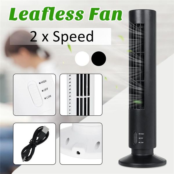 

electric fans portable 5v usb air conditioner mini vertical bladeless fan summer cooler for home office travel cooling tower