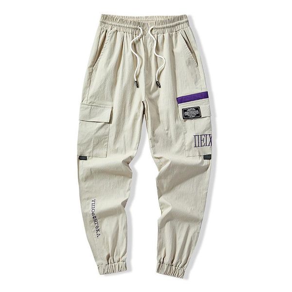 

men's pants sweat casual harem joggers boys men cargo big sweatpants 7xl 9xl cotton trousers loose 8xl oversized hip hop streetwear, Black