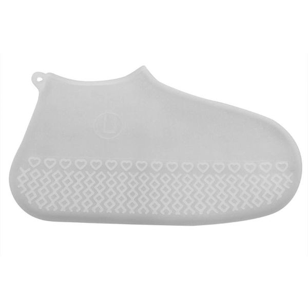 

men shoes covers rain boots non-slip washablet recyclable silicone overshoes reusable waterproof rainproof f2, White;pink