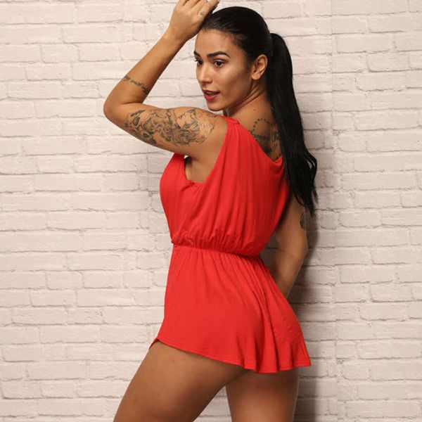 

contrast and ins stitching style white red women's dress, Black;gray