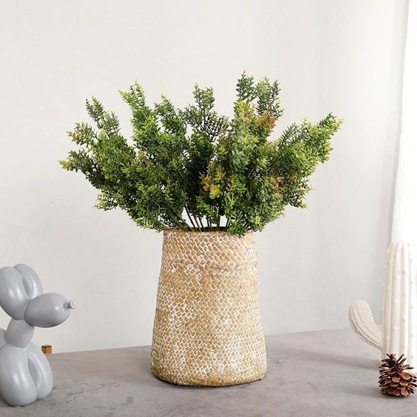 

decorative flowers & wreaths -selling simulation green plants 39cm long bunches of 9 mi zilan leaveshomedecorationplantwallsgardenpottedarti