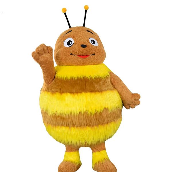 Cute Furry Plush Honeybee Costumes Mascot Costume Fursuit Family Promotion Halloween Party Furry Dress Animal Adult